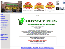 Tablet Screenshot of odysseypets.biz